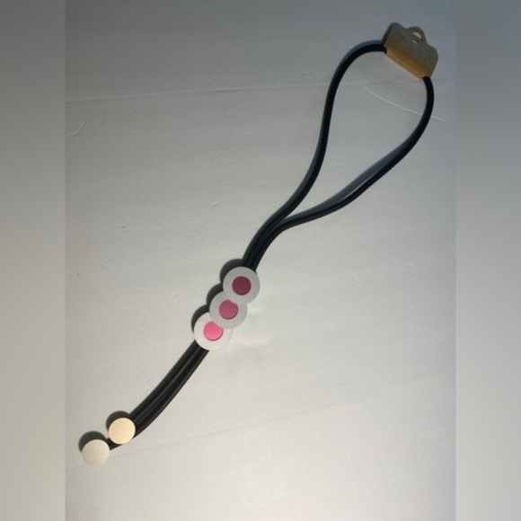 Long Statement Necklace Women’s Pink Round - Picture 1 of 13